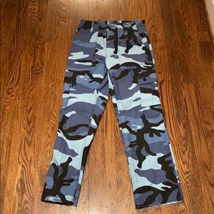 Urban Outfitters Blue Camo Pants